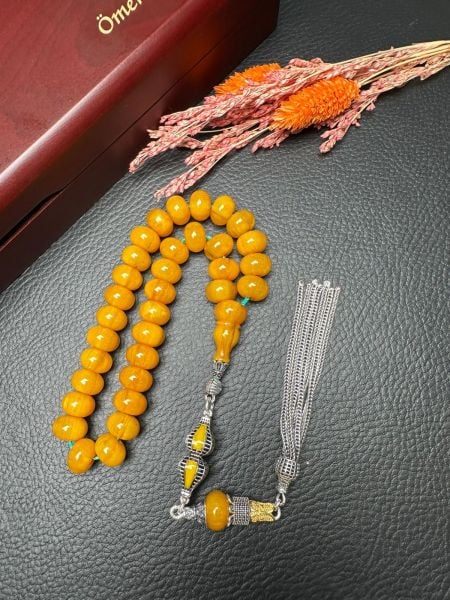 Sıkma Kehribar Tesbih