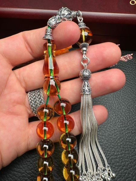 Yakup Kara Küre Model Yeni Zar Kehribar Tesbih