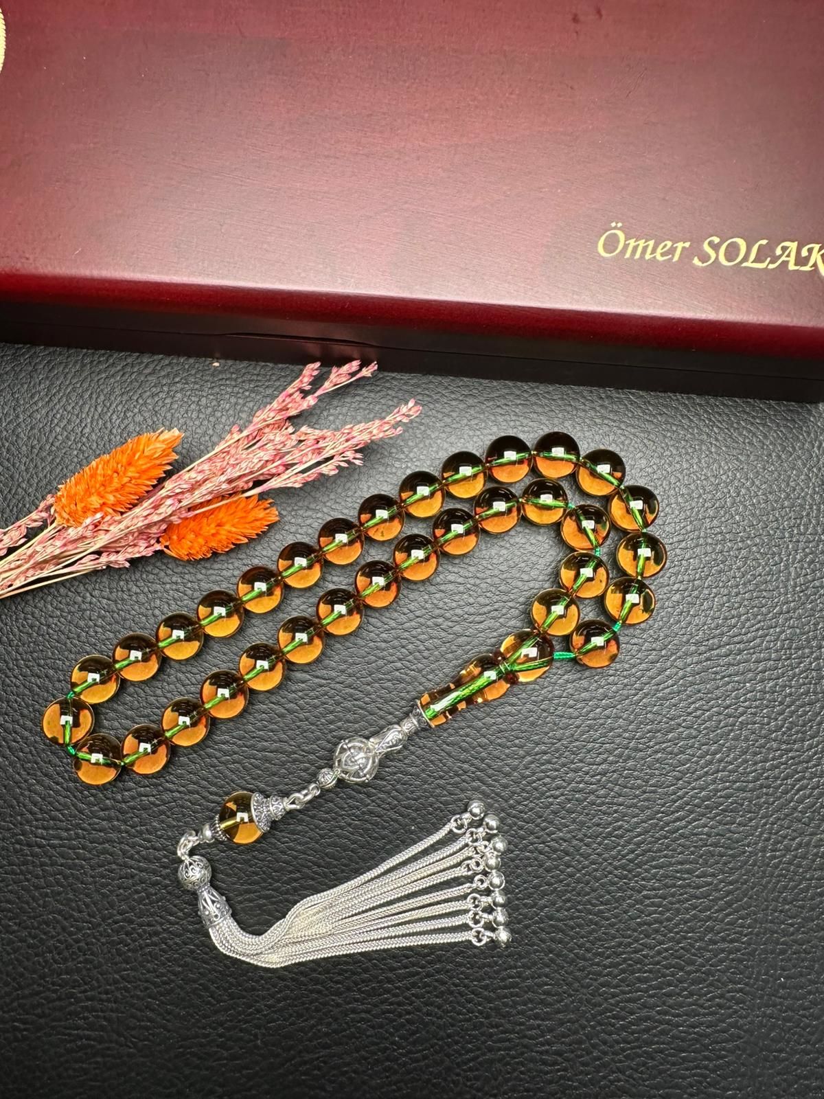 Yakup Kara Küre Model Yeni Zar Kehribar Tesbih