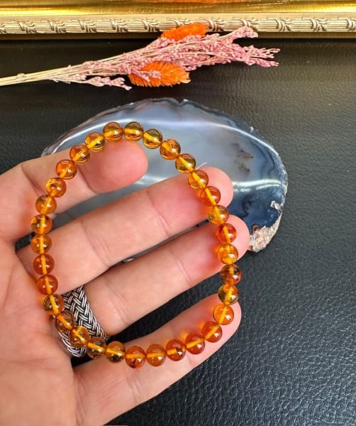 Damla Kehribar Bileklik