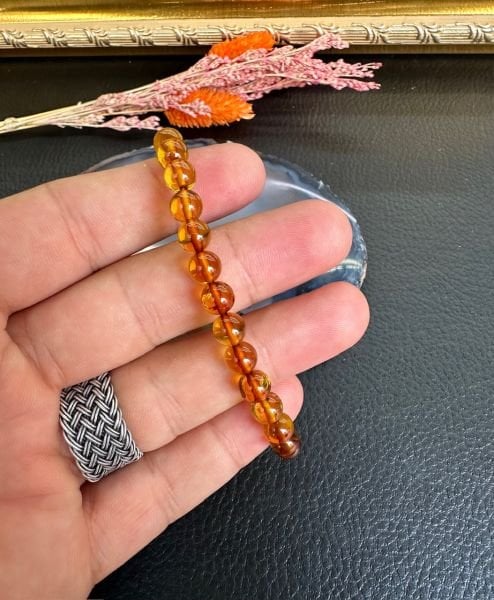 Damla Kehribar Bileklik