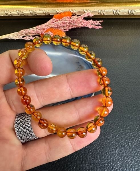 Damla Kehribar Bileklik