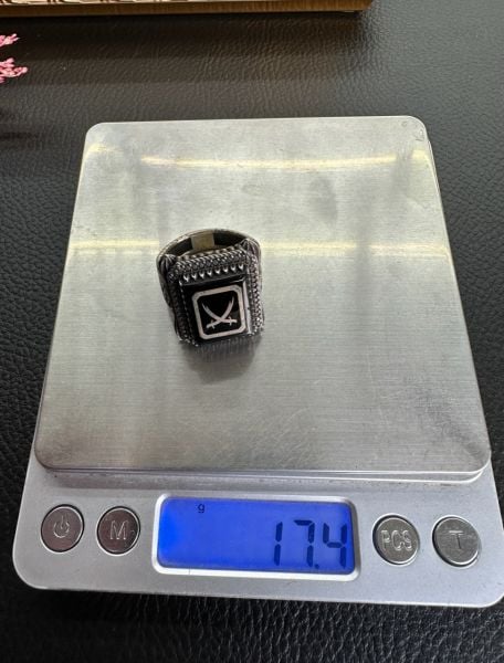 Oltu Taşı Özel Tasarım Zülfikar Model 925 Ayar Gümüş Erkek Yüzük