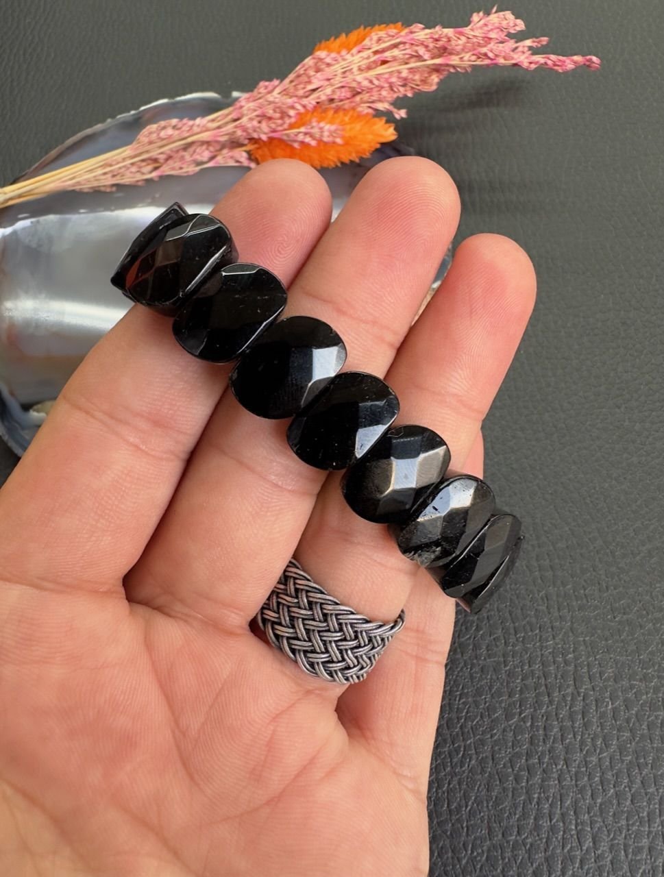 Rolex Model Turmalin Taşı Doğal Taş Bileklik