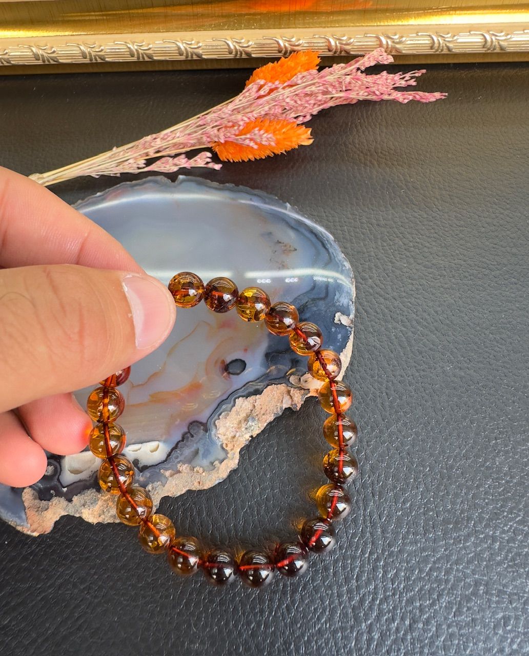 Damla Kehribar Bileklik