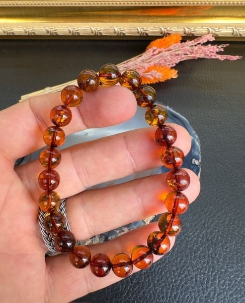 Damla Kehribar Bileklik