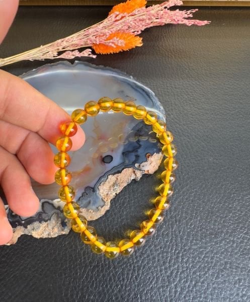 Damla Kehribar Bileklik