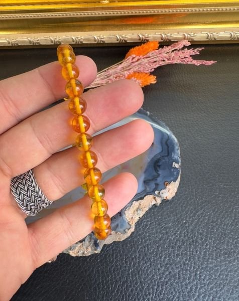 Damla Kehribar Bileklik