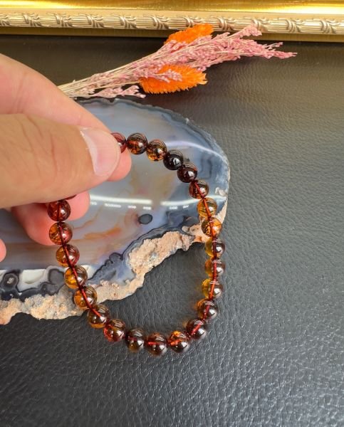 Damla Kehribar Bileklik