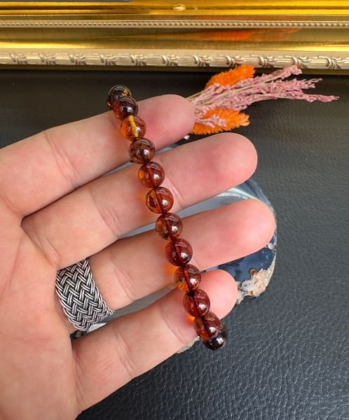 Damla Kehribar Bileklik