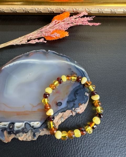 Damla Kehribar Bileklik