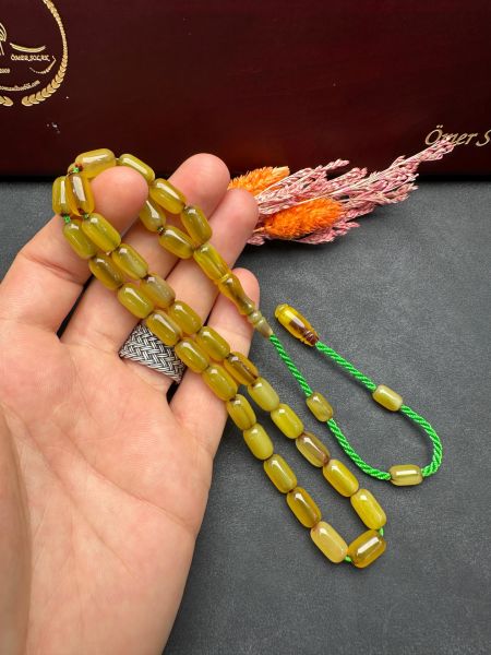 Kapsül Model Eski Osmanlı Sıkma Kehribar Tesbih