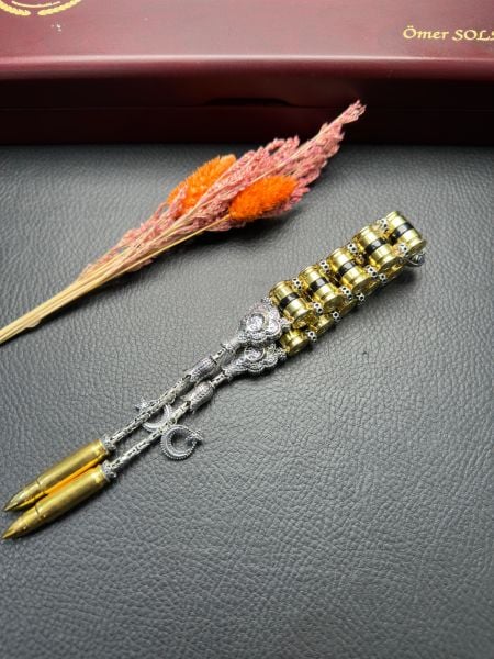 Mermi Model Gümüş Zaza Tesbih