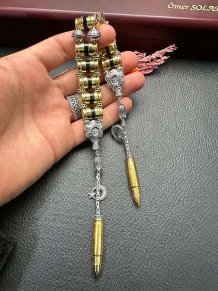 Mermi Model Gümüş Zaza Tesbih