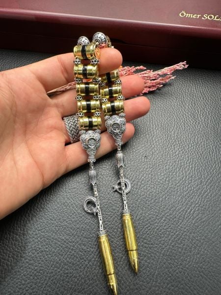 Mermi Model Gümüş Zaza Tesbih