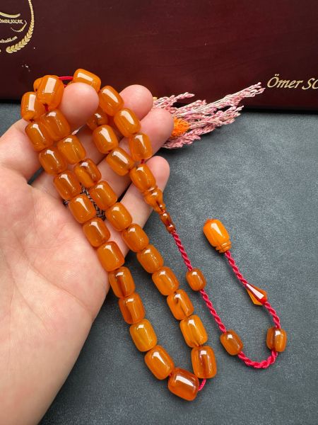 Kapsül Model Eski Osmanlı Sıkma Kehribar Tesbih