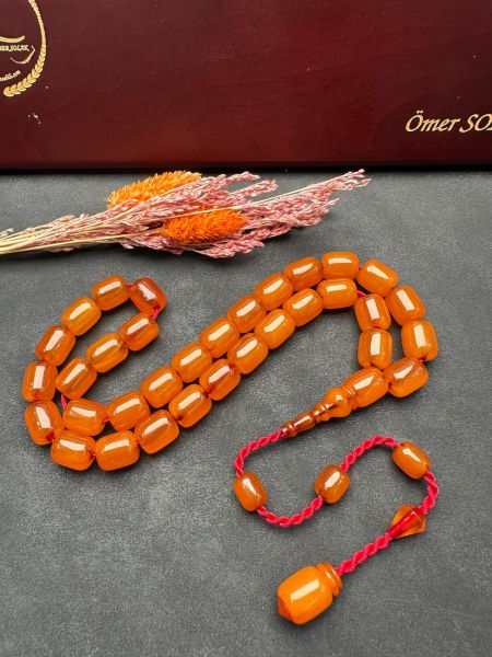 Kapsül Model Eski Osmanlı Sıkma Kehribar Tesbih