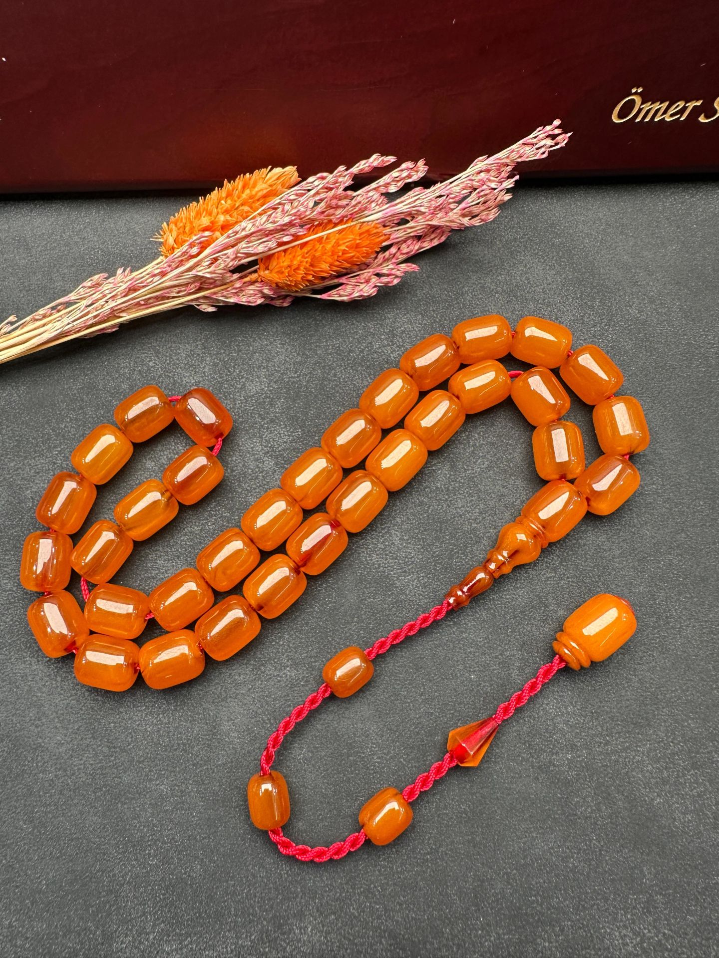 Kapsül Model Eski Osmanlı Sıkma Kehribar Tesbih