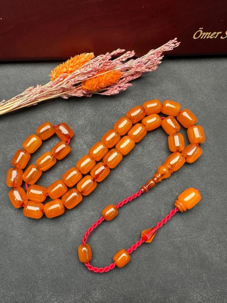 Kapsül Model Eski Osmanlı Sıkma Kehribar Tesbih