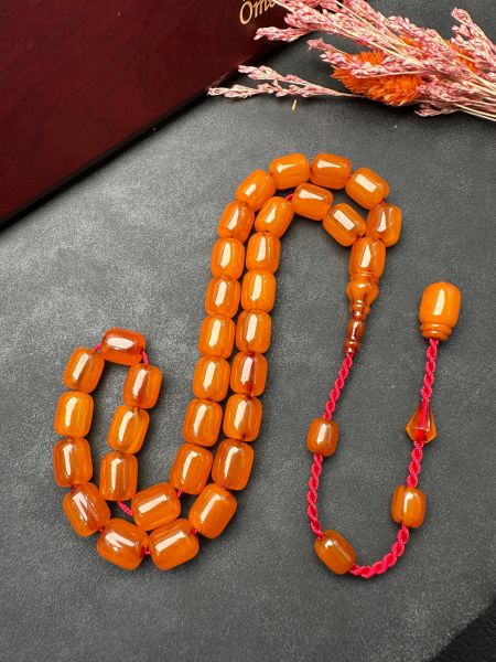 Kapsül Model Eski Osmanlı Sıkma Kehribar Tesbih