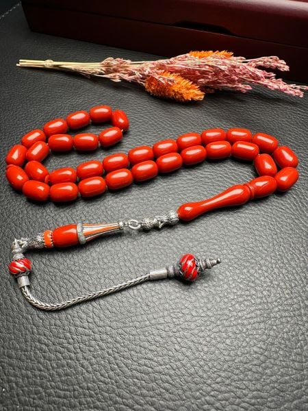 Sıkma Kehribar Tesbih