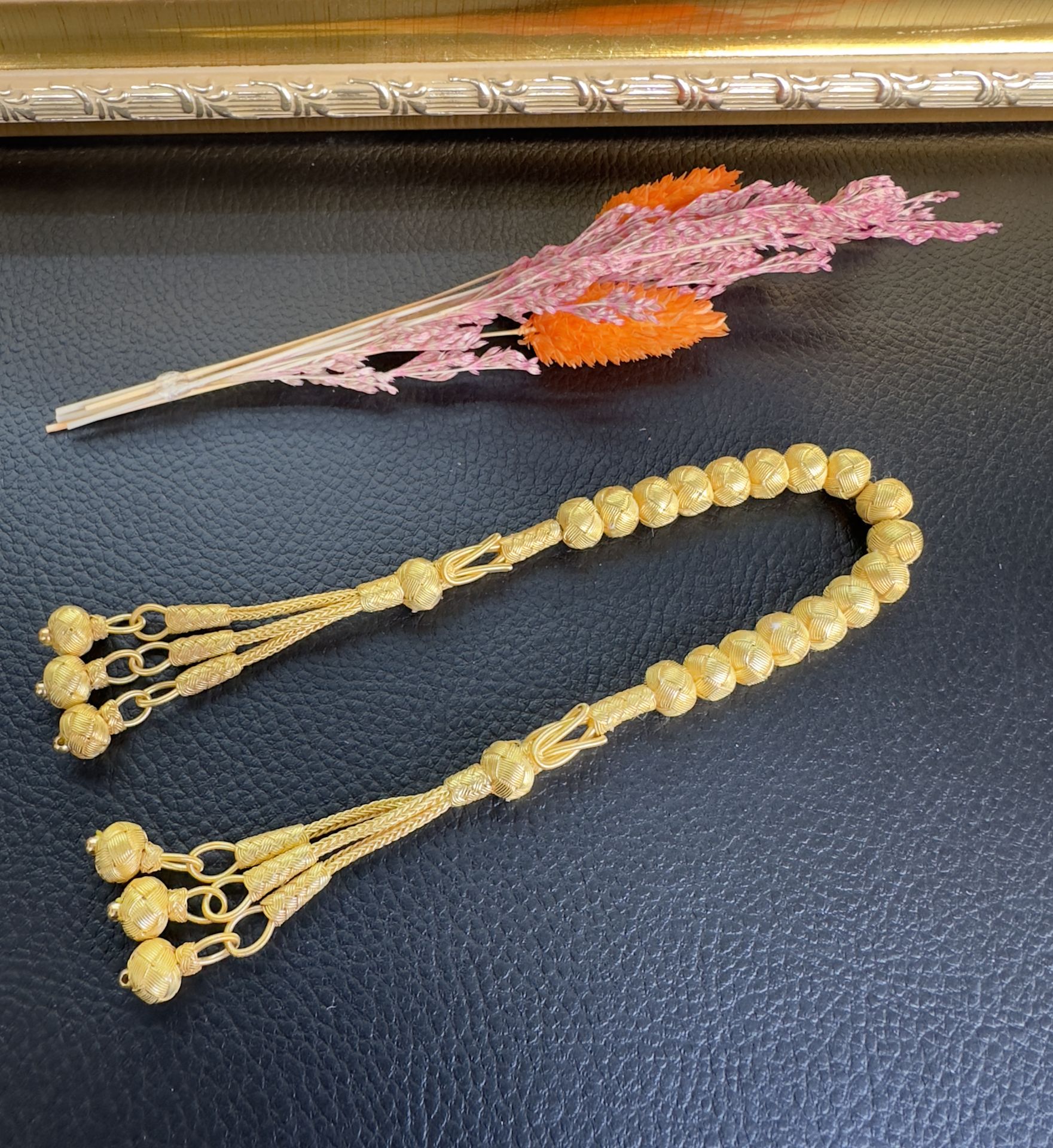 Zaza Model Altın Yaldız Gümüş Kazaz Tesbih