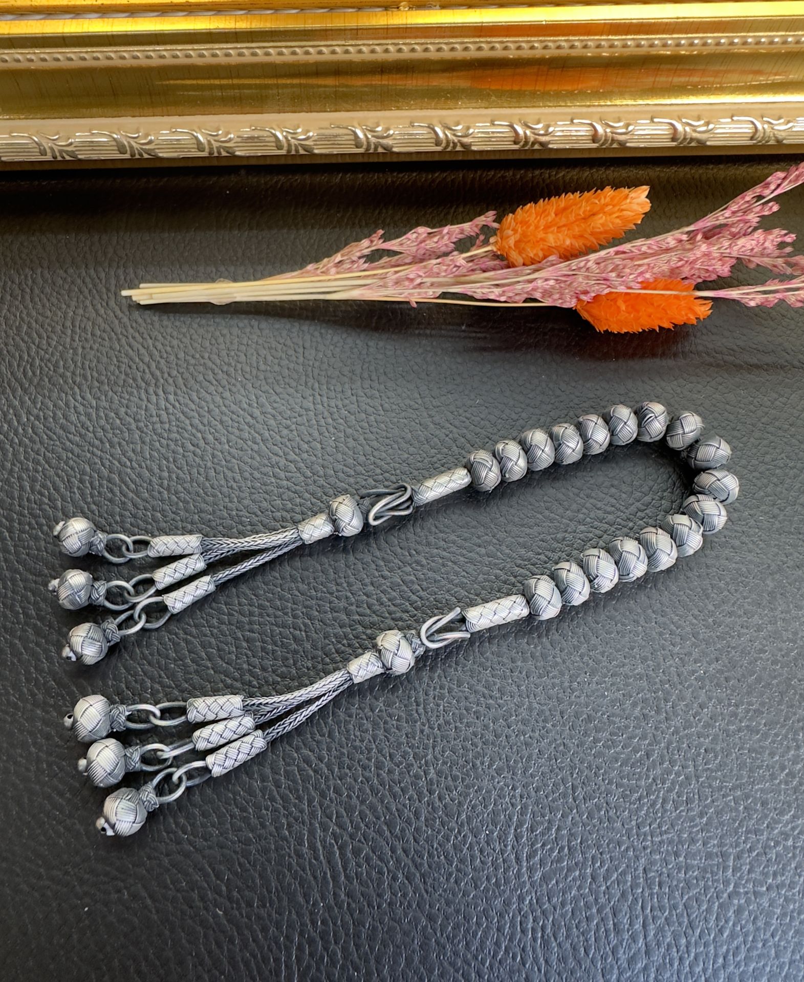 Zaza Model Gümüş Trabzon El Örmesi Kazaz Tesbih