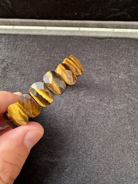 Kaplan Gözü Doğal Taş Bileklik