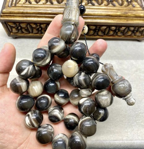 Küre Model Jumbo Boy Bufalo Boynuzu Tesbih