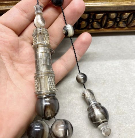 Küre Model Jumbo Boy Bufalo Boynuzu Tesbih