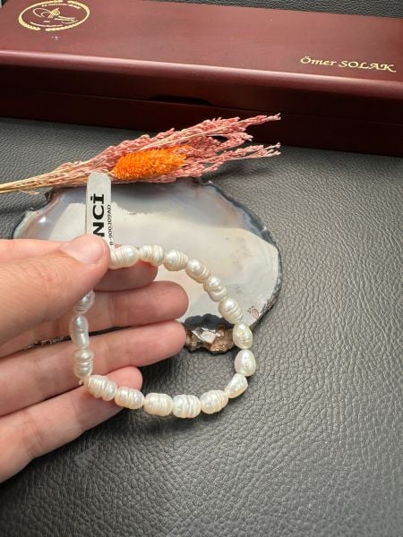 İnci Doğal Taş Bileklik
