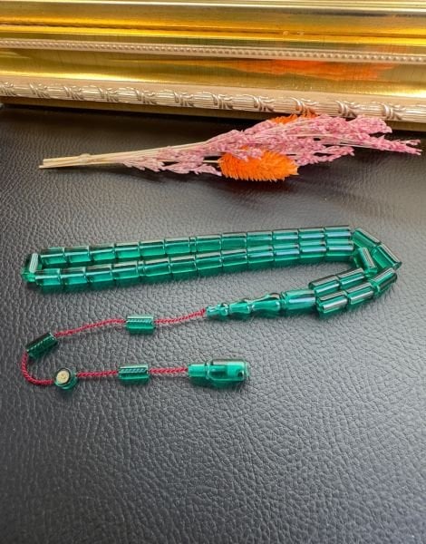 Kesme Model Sistemli Ateş Kehribar Tesbih