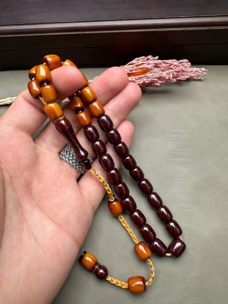 Kapsül Model Sıkma Kehribar Tesbih