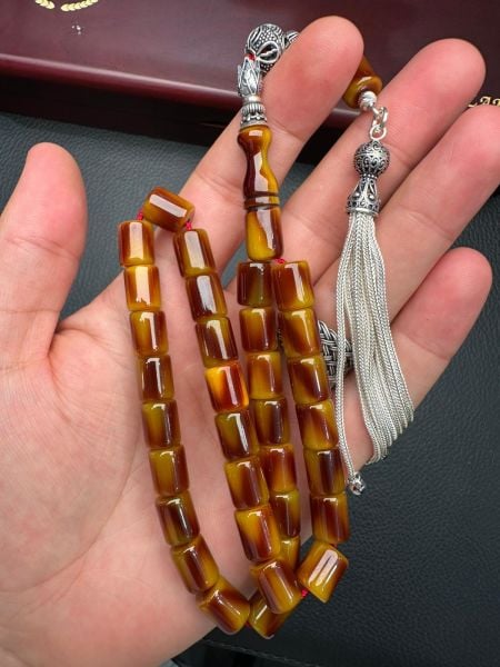 Yakup Kara Çubuk Sıkma Kehribar Tesbih