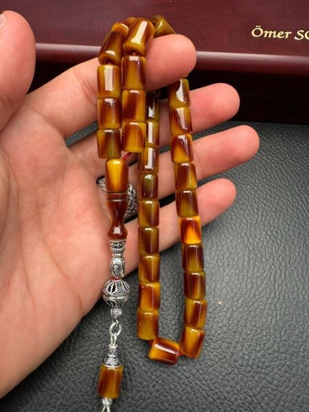 Yakup Kara Çubuk Sıkma Kehribar Tesbih