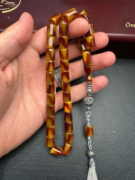 Yakup Kara Çubuk Sıkma Kehribar Tesbih