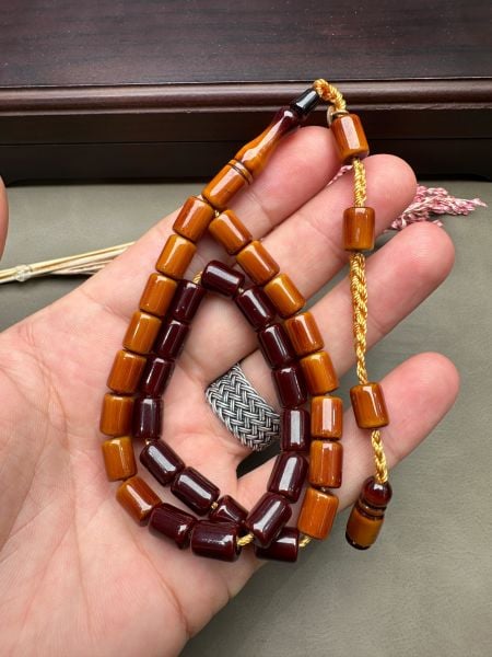 Kapsül Model Sıkma Kehribar Tesbih