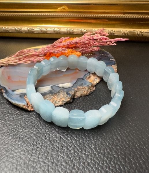 Akuamarin Taşı Doğal Taş Bileklik