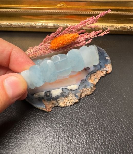 Akuamarin Taşı Doğal Taş Bileklik