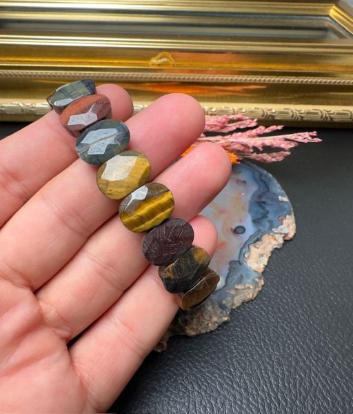 Kaplan Gözü Taşı Doğal Taş Bileklik