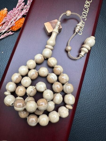 Umut Dinç Usta İşi Sistemli Mamut Dişi Tesbih