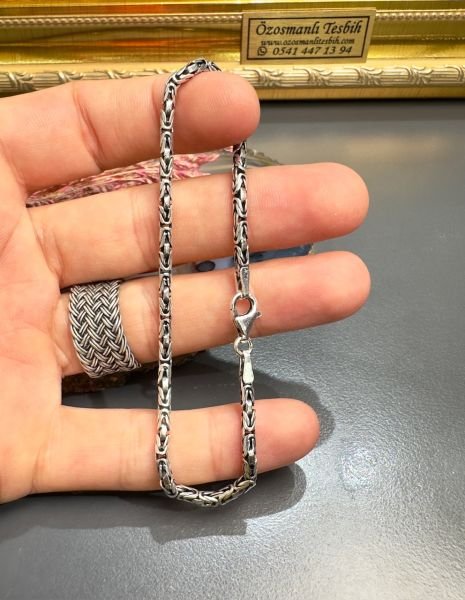 Özel Tasarım Erkek Gümüş Bileklik