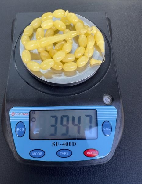 Tek Kaya Ukrayna Usta İşçiliği Damla Kehribar Tesbih