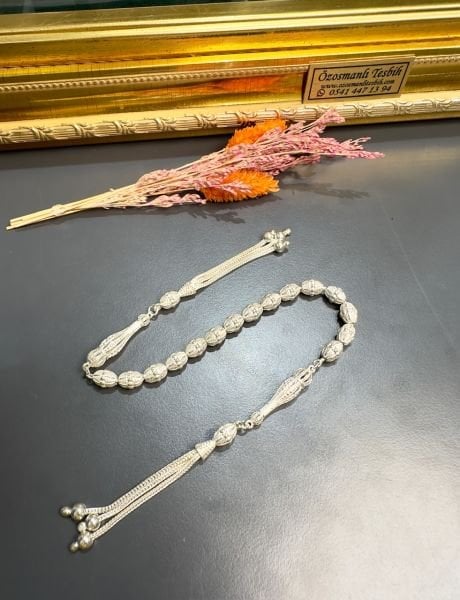 Beyzi Model Gümüş Zaza Tesbih