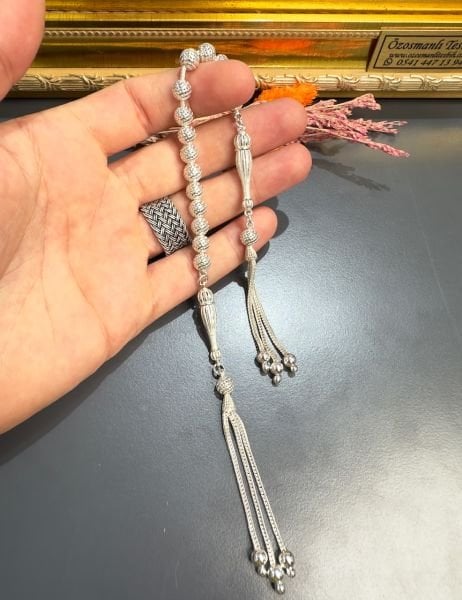 Küre Model Gümüş Zaza Tesbih