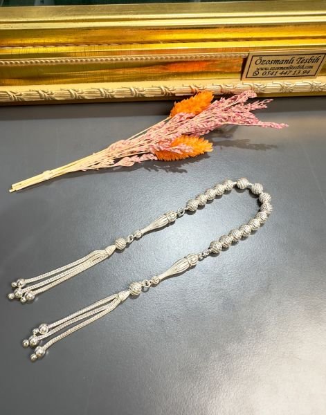 Küre Model Gümüş Zaza Tesbih