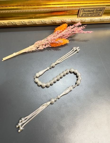 Küre Model Gümüş Zaza Tesbih