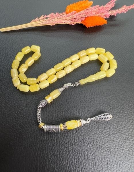 Kapsül Model Rus Kaya Damla Kehribar Tesbih