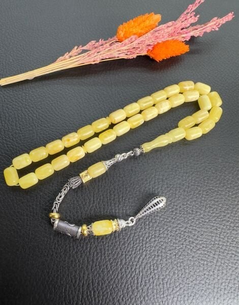 Kapsül Model Rus Kaya Damla Kehribar Tesbih