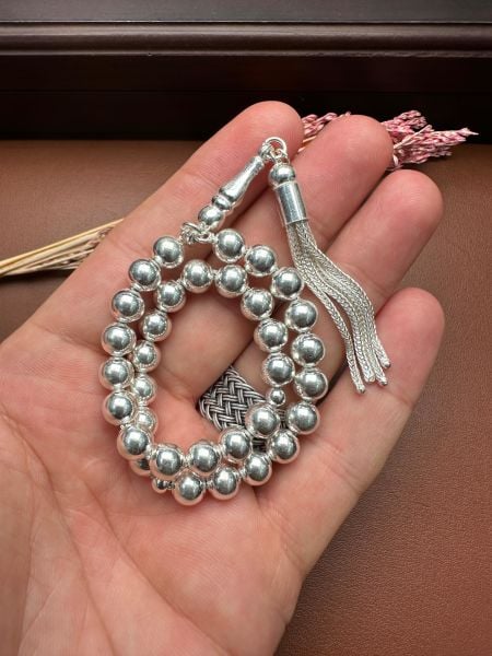 Küre Model Gümüş Tesbih